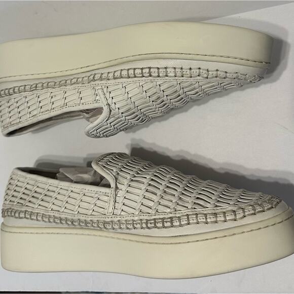 Vince. Stafford Slip-On Leather Flatform Sneakers size US 8.5 - Picture 4 of 11